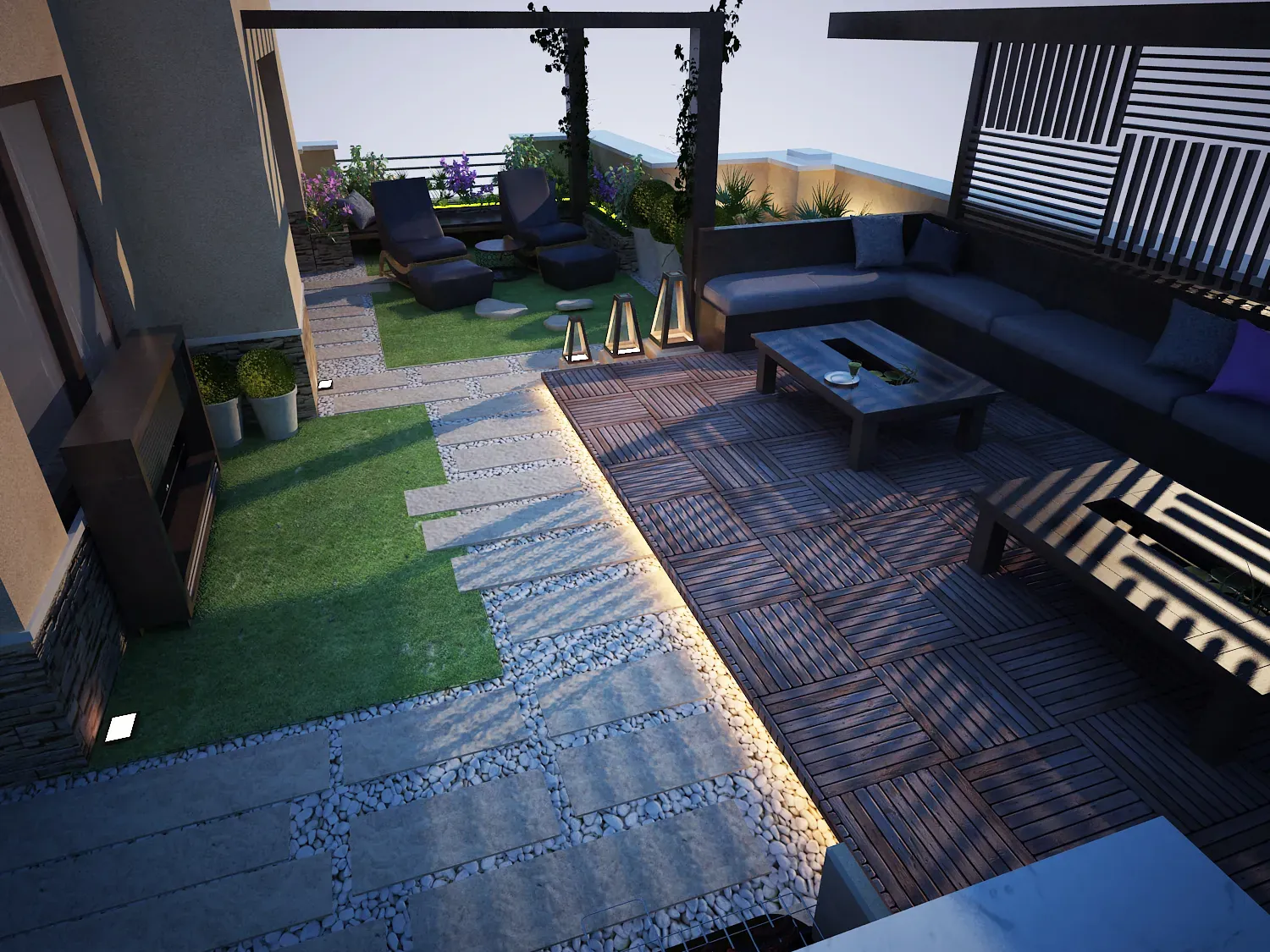 Garden & Roofs - View 1